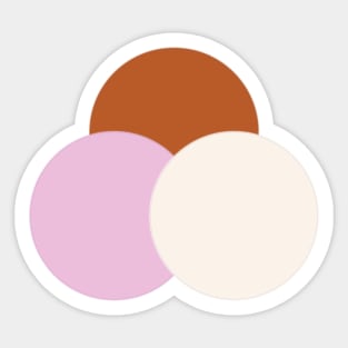 Three Scoops of Neapolitan Ice Cream Sticker